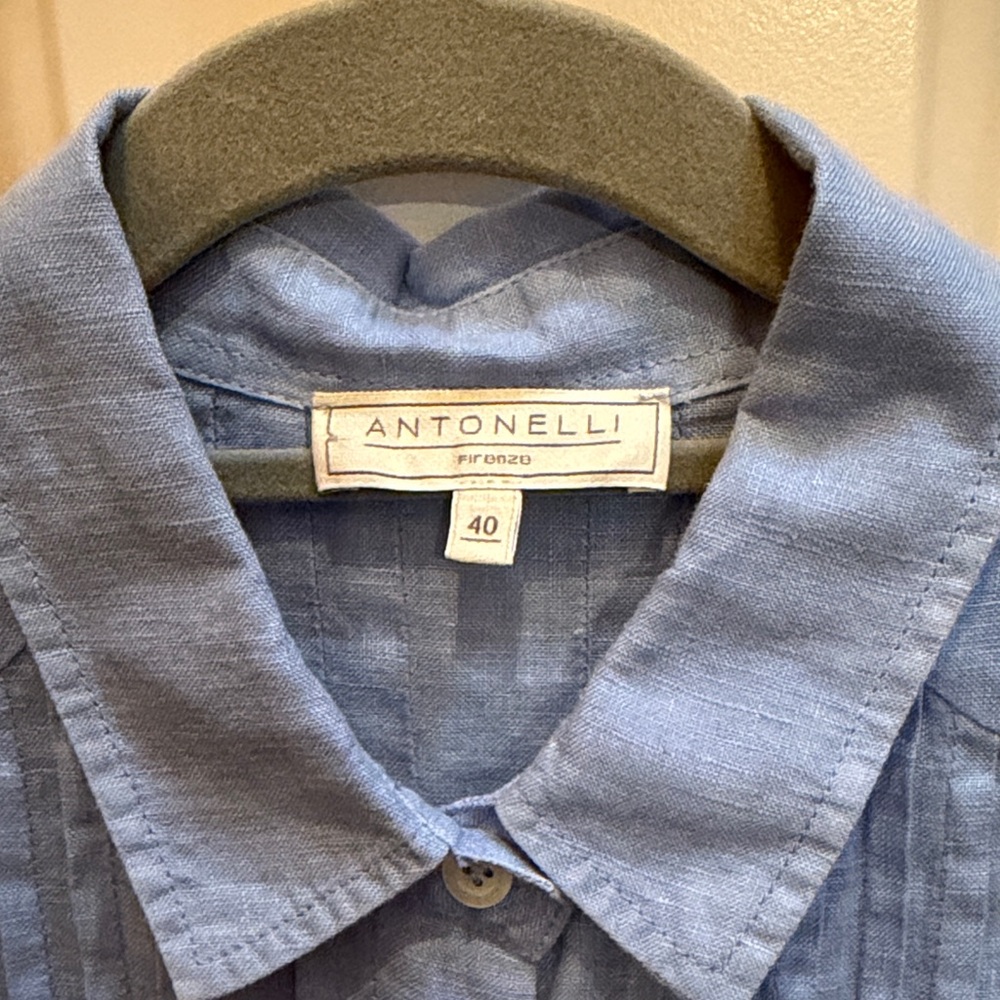 Antonelli Firenze Blue Button-Up Dress